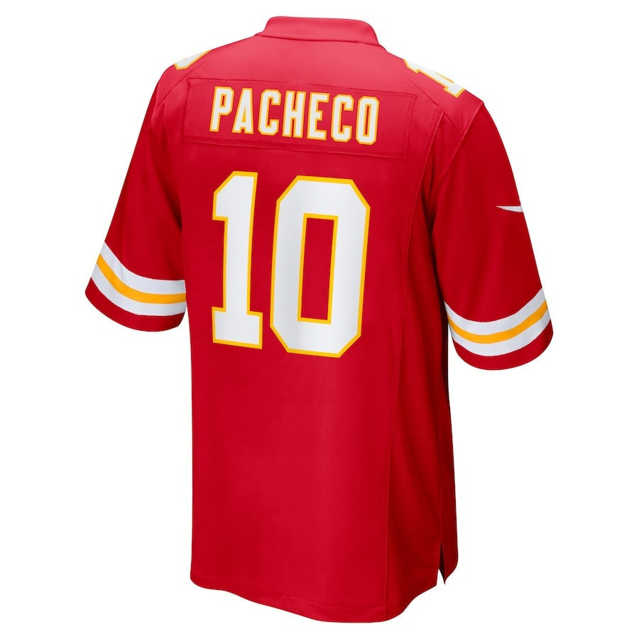 Isiah Pacheco #10 Kansas City Chiefs Game Jersey - Men's | Red - Image 3
