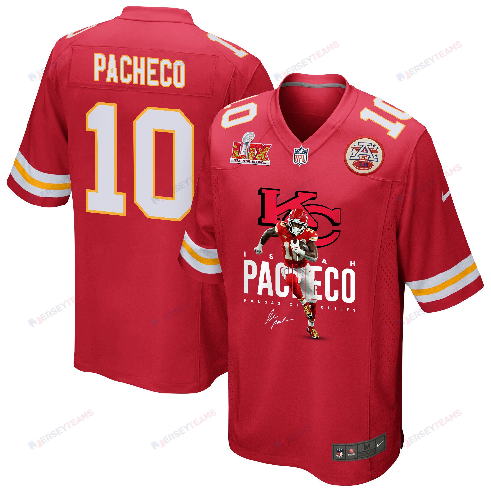 Isiah Pacheco #10 Kansas City Chiefs Game Jersey - Men's | Red