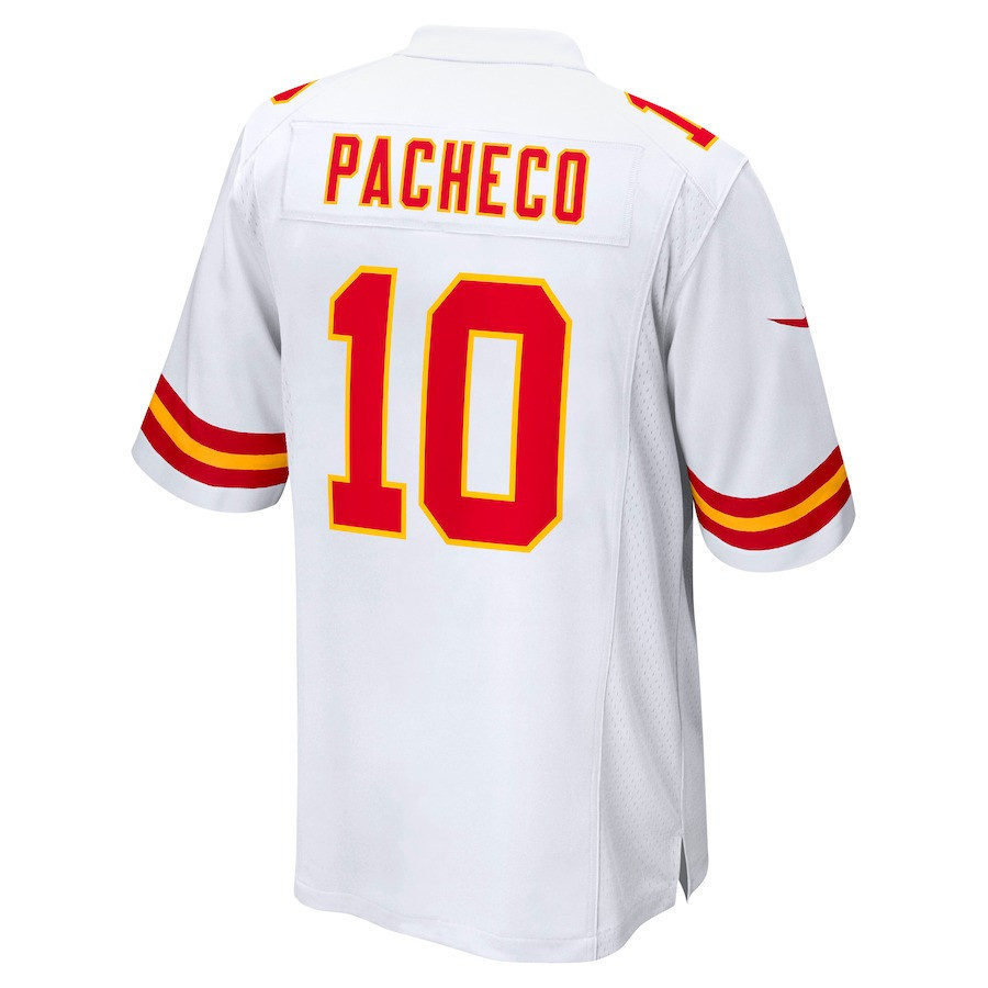 Isiah Pacheco #10 Kansas City Chiefs Game Jersey - Men's | White - Image 3