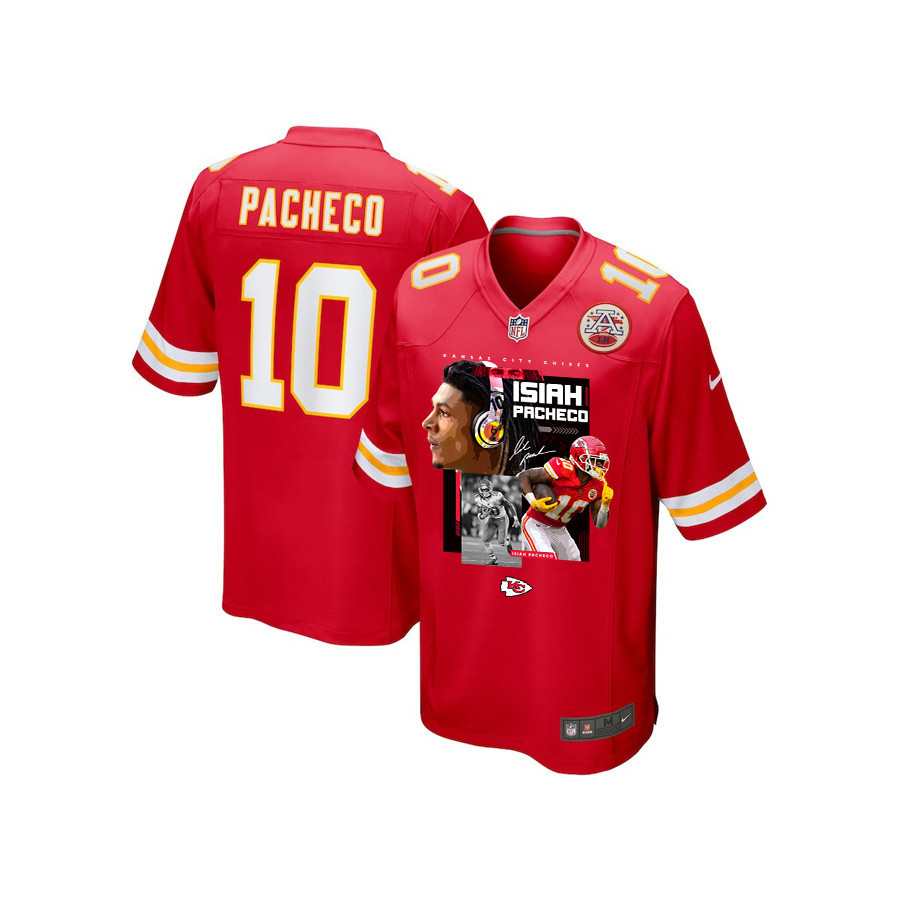 Isiah Pacheco #10 Kansas City Chiefs Game Jersey - Youth | Red
