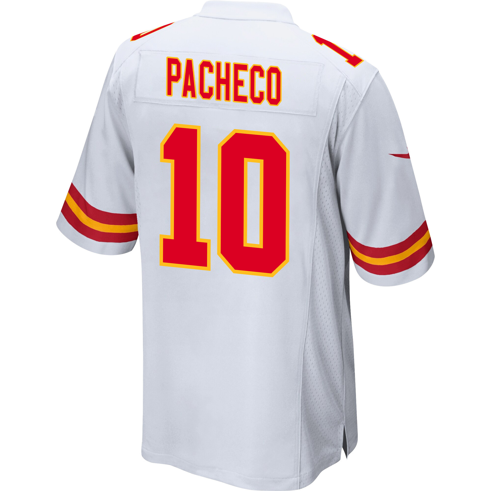 Isiah Pacheco #10 Kansas City Chiefs Super Bowl LVIII Champions 4X Game Jersey - Men's | White - Image 3