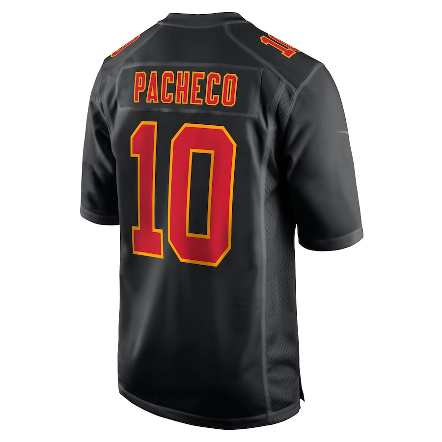 Isiah Pacheco #10 Kansas City Chiefs Super Bowl LVIII Game Jersey - Men's | Carbon Black - Image 3