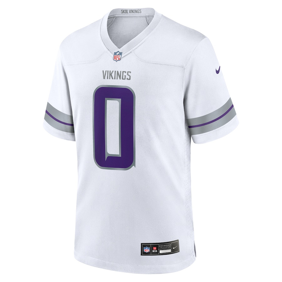 Alternative view of Ivan Pace Jr #0 Minnesota Vikings Alternate Game Jersey - Men's | White