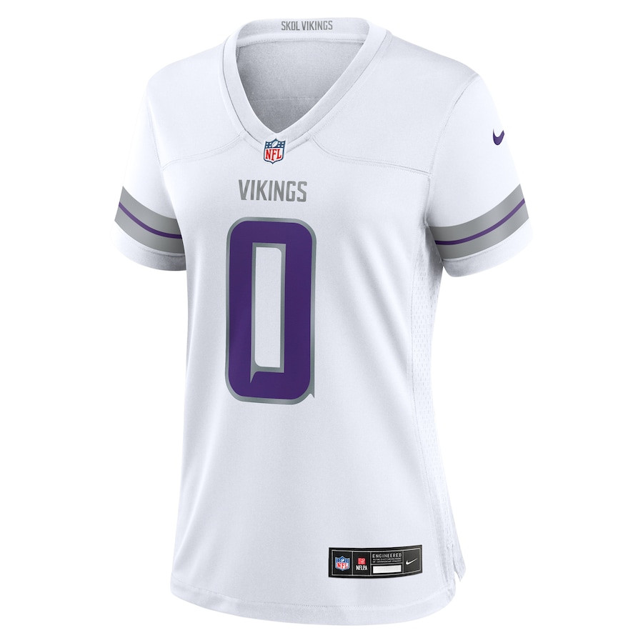 Alternative view of Ivan Pace Jr #0 Minnesota Vikings Alternate Game Jersey - Women's | White