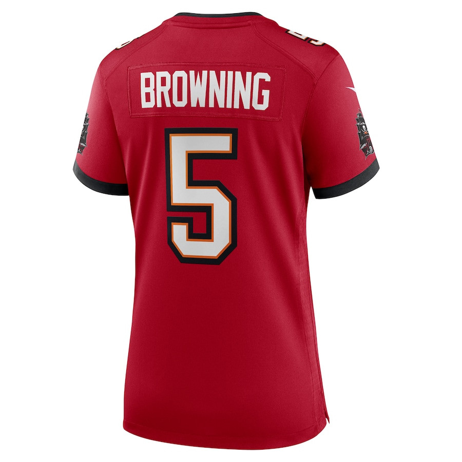 Jack Browning #5 Tampa Bay Buccaneers Game Jersey - Women's | Red - Image 3