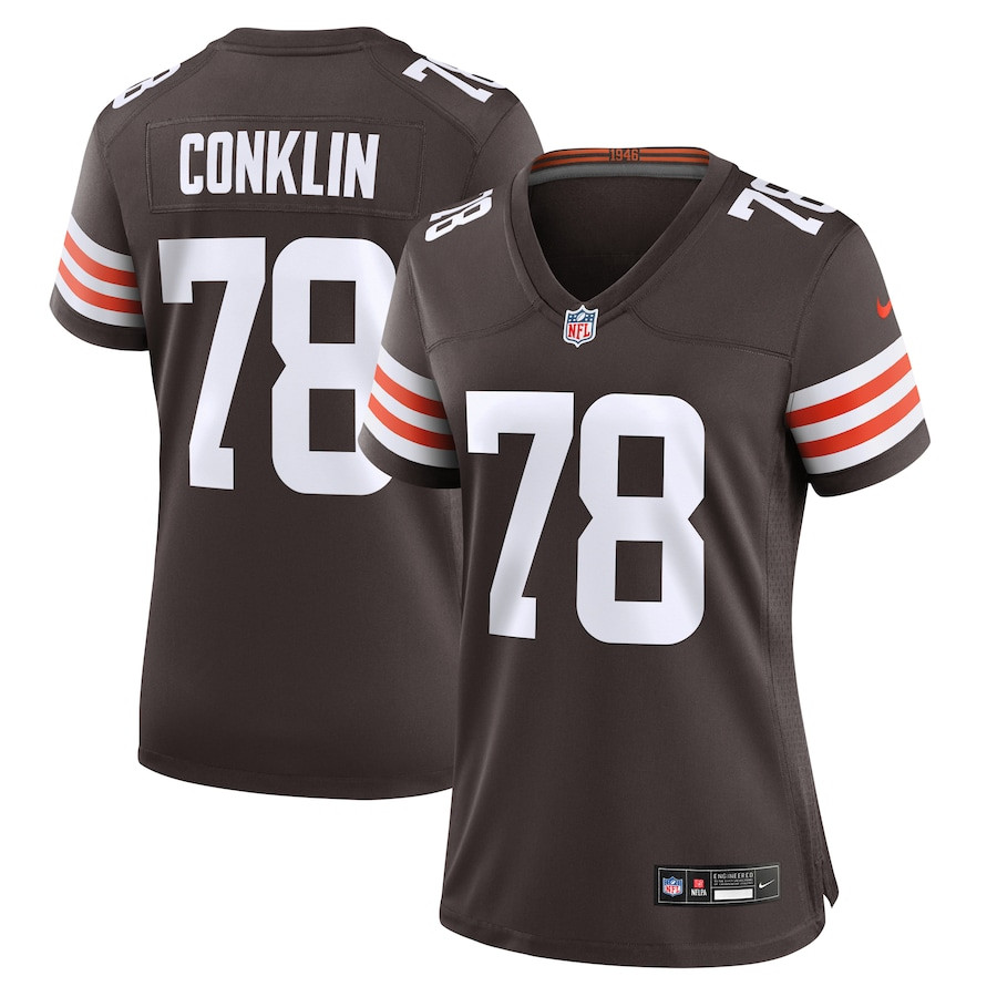 Jack Conklin #78 Cleveland Browns Game Jersey - Women's | Brown