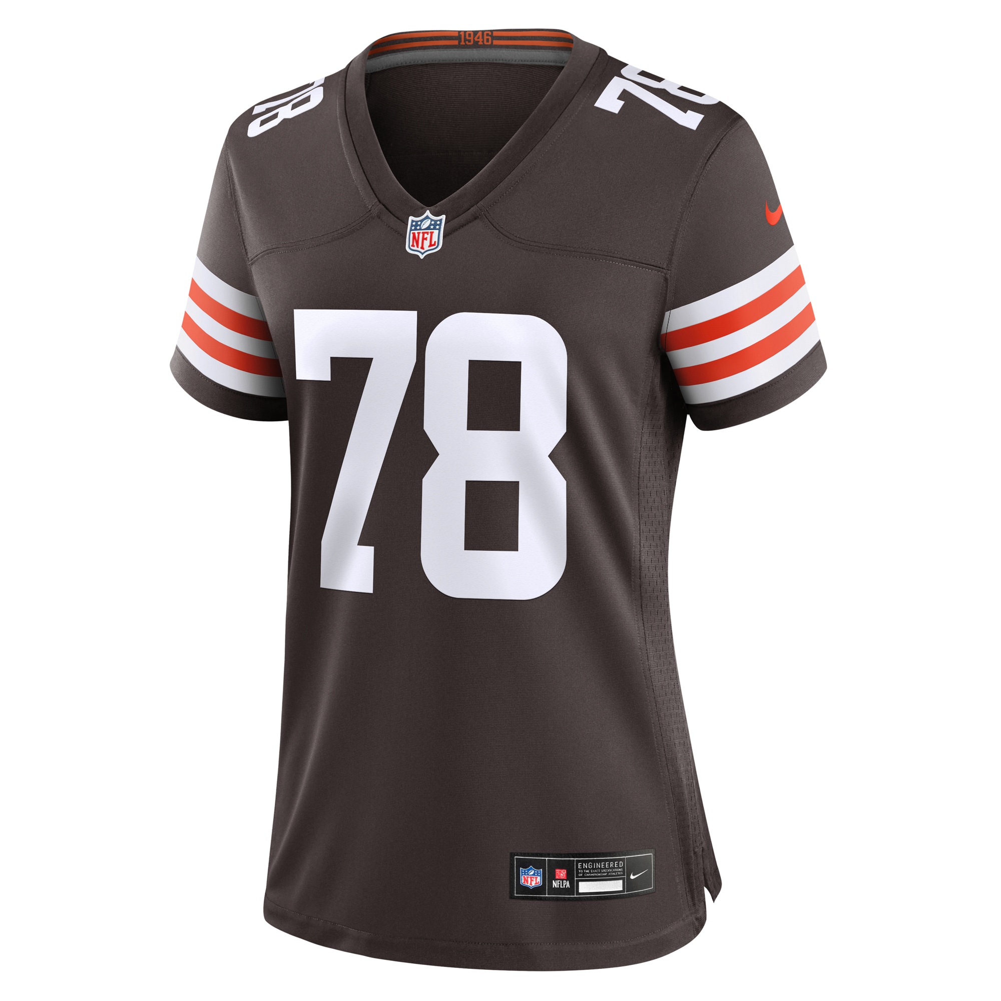 Alternative view of Jack Conklin Cleveland Browns Game Jersey - Women's