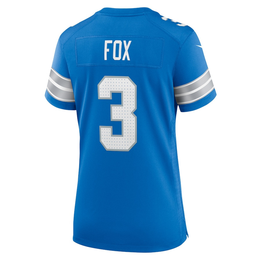 Jack Fox #3 Detroit Lions Game Jersey - Women's | Blue - Image 3