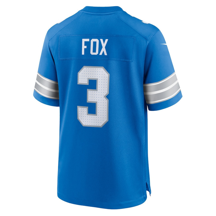 Jack Fox #3 Detroit Lions Super Bowl LIX Game Jersey - Youth | Blue - Image 3
