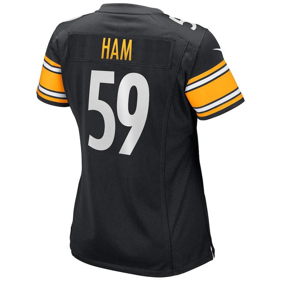 Jack Ham #59 Pittsburgh Steelers Game Jersey - Women's | Black - Image 3