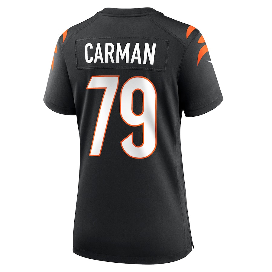 Jackson Carman #79 Cincinnati Bengals Game Jersey - Women's | Black - Image 3