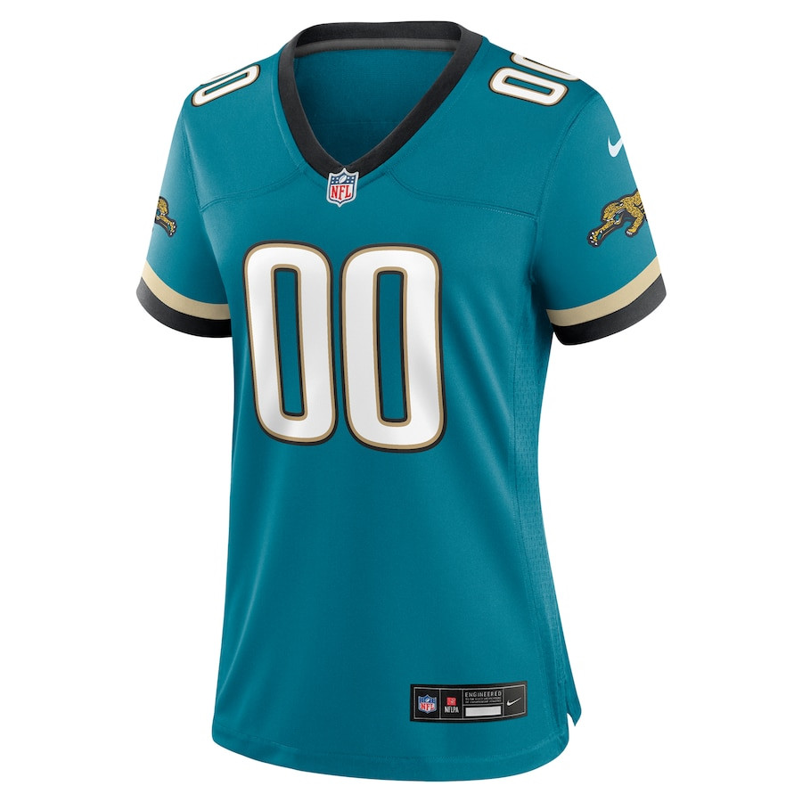 Alternative view of Jacksonville Jaguars Throwback Game Jersey - Women's | Teal