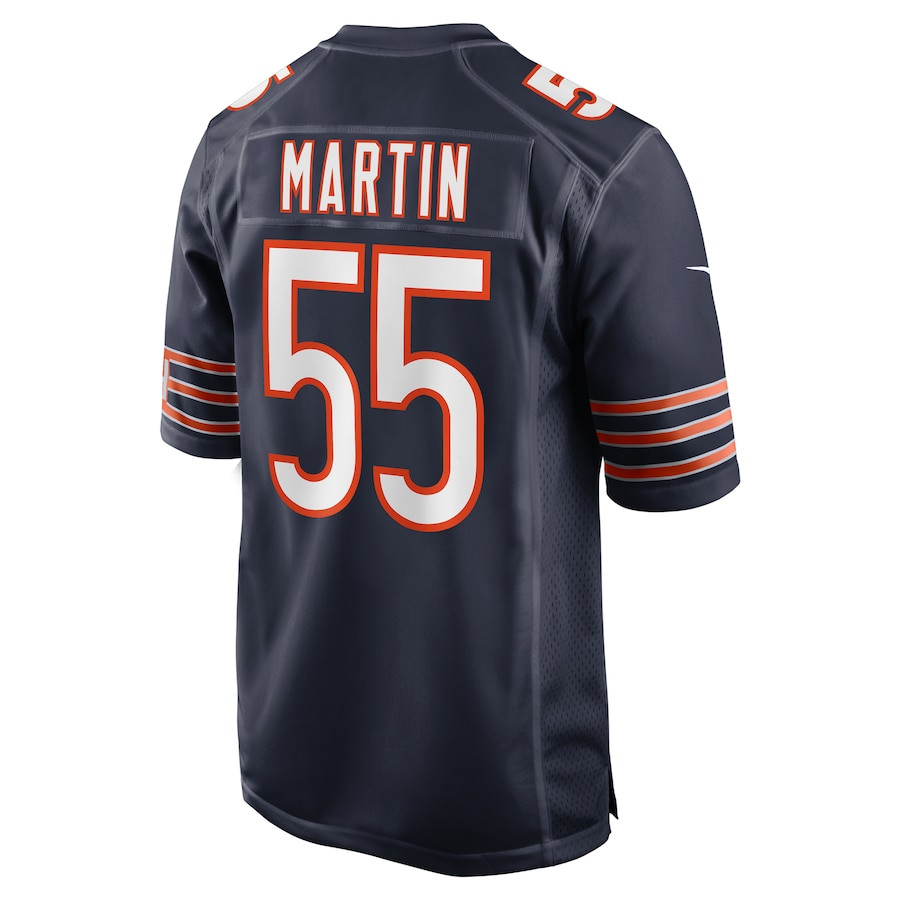 Jacob Martin #55 Chicago Bears Game Jersey - Men's | Navy - Image 3