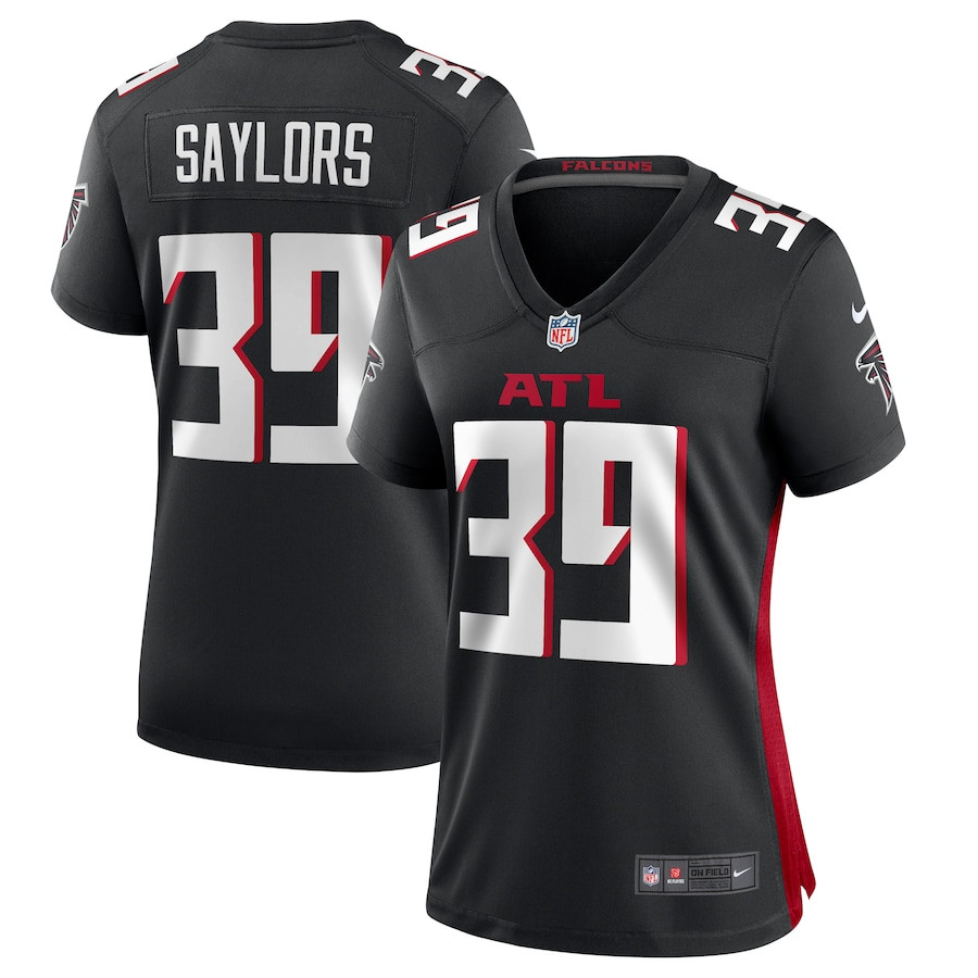 Jacob Saylors #39 Atlanta Falcons Game Jersey - Women's | Black