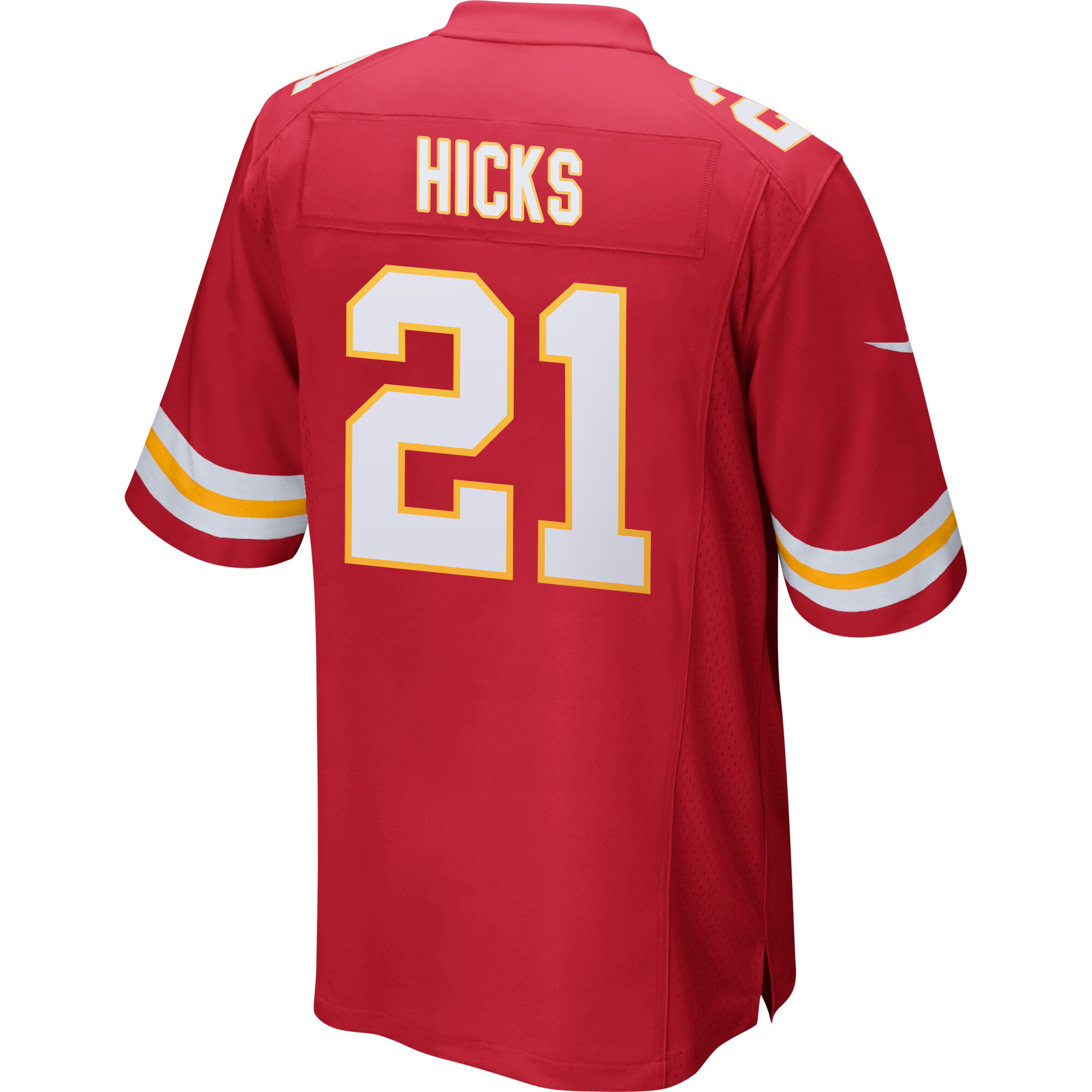 Jaden Hicks #21 Kansas City Chiefs Super Bowl LIX Game Jersey - Men's | Red - Image 2