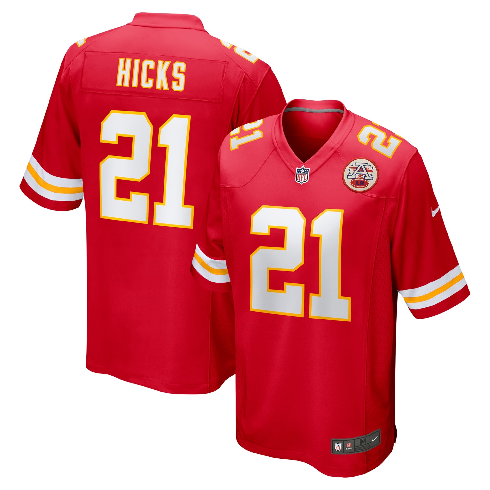 Jaden Hicks Kansas City Chiefs Game Jersey - Men's