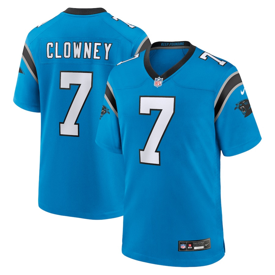 Jadeveon Clowney #7 Carolina Panthers Alternate Game Jersey - Men's | Men Blue