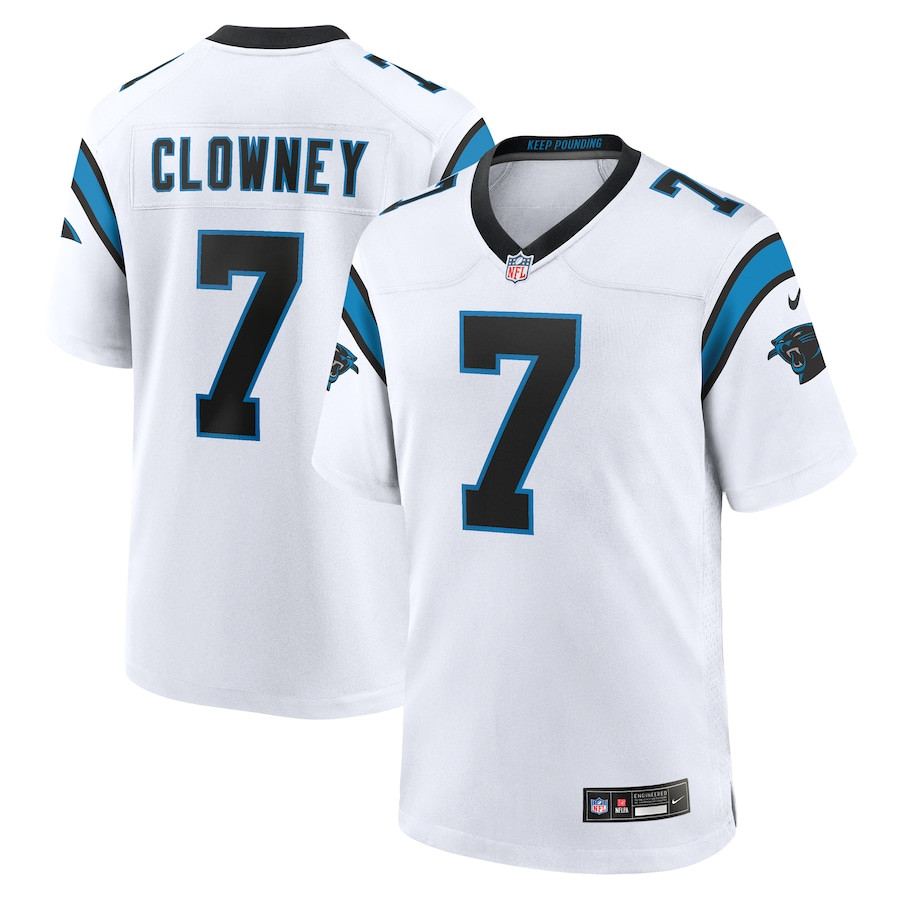Jadeveon Clowney #7 Carolina Panthers Game Jersey - Men's | White