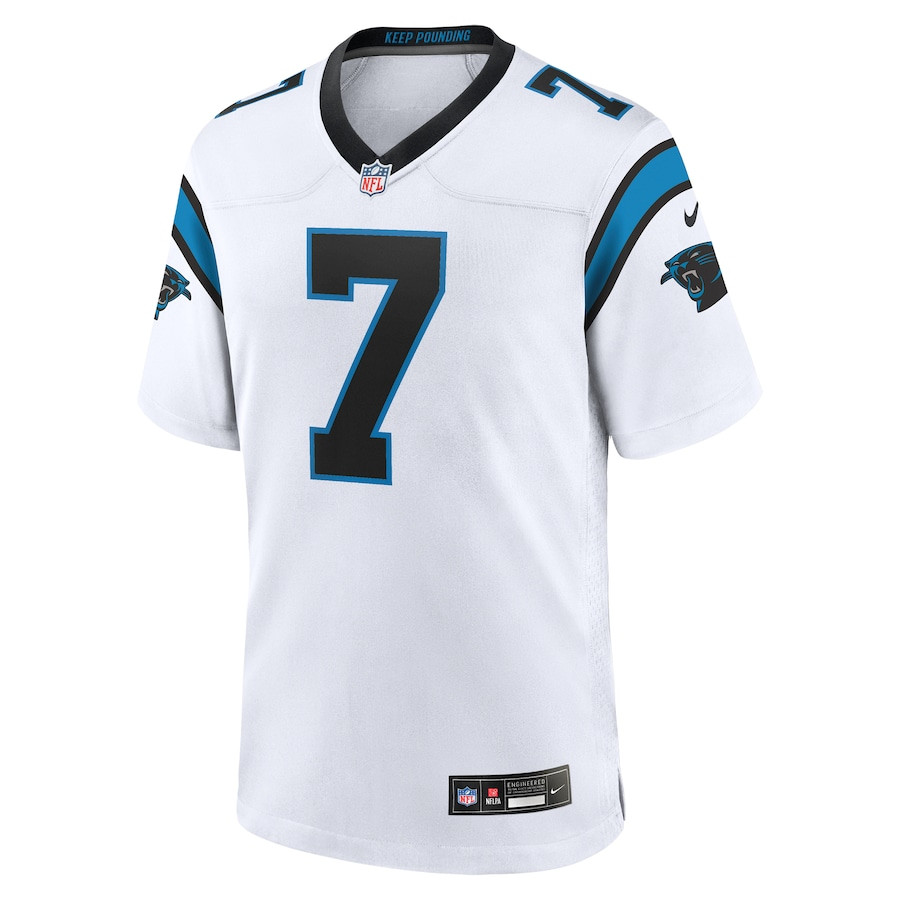 Alternative view of Jadeveon Clowney #7 Carolina Panthers Game Jersey - Men's | White