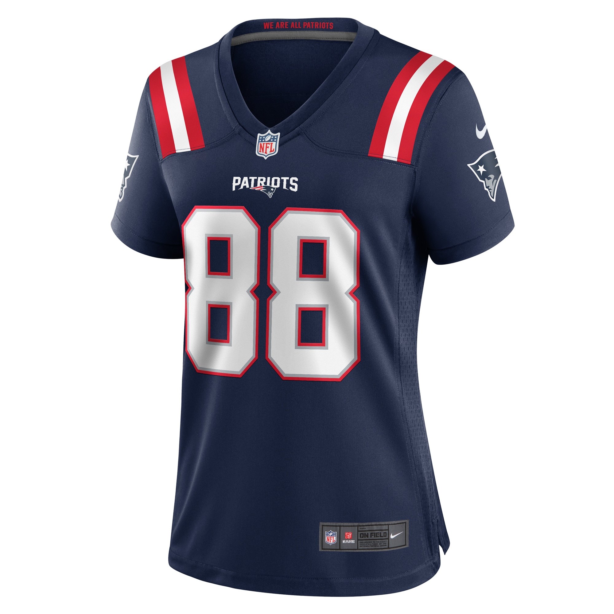 Alternative view of Jaheim Bell New England Patriots Game Jersey - Women's