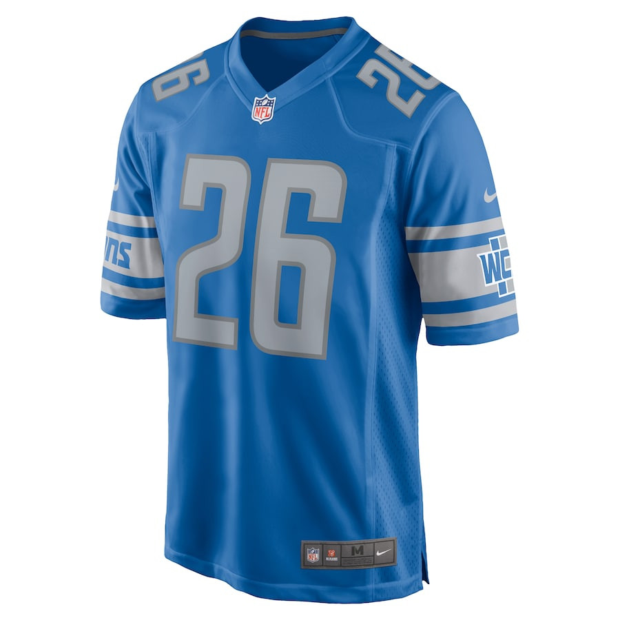Alternative view of Jahmyr Gibbs #26 Detroit Lions Game Jersey - Men's | Blue