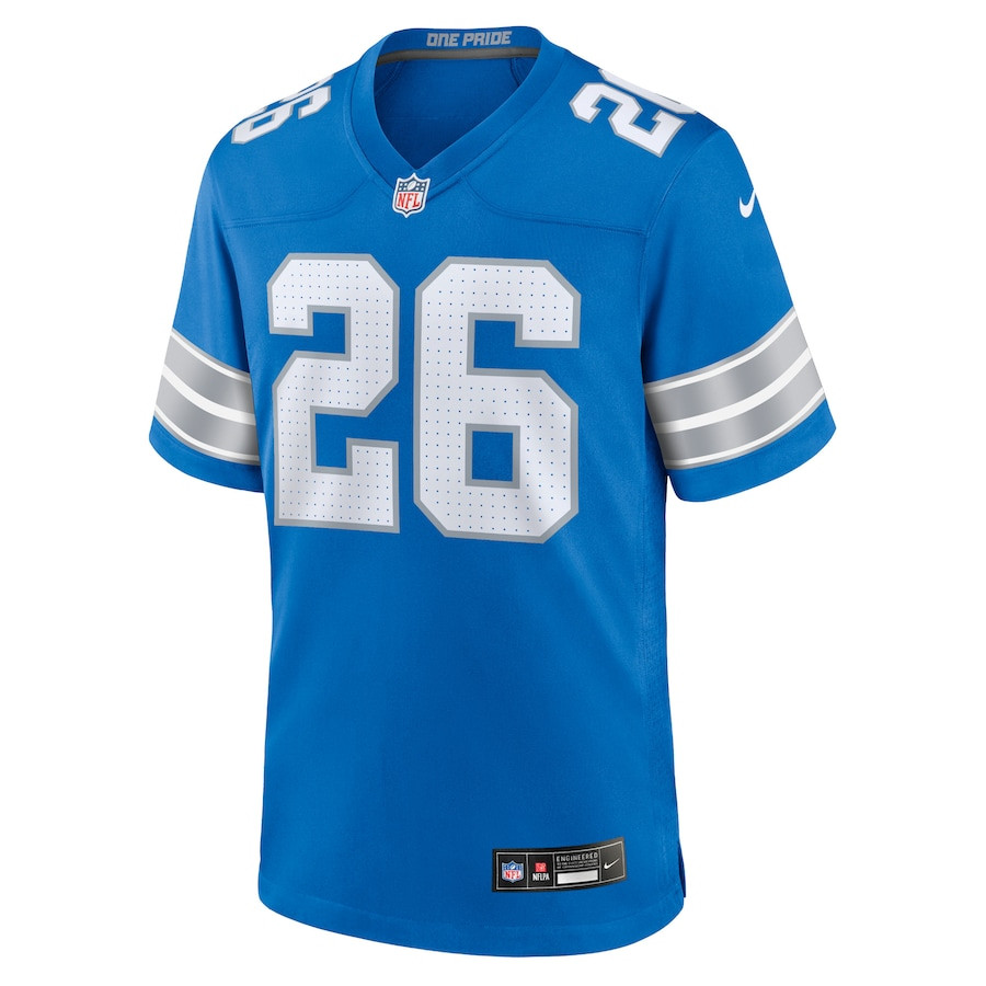 Alternative view of Jahmyr Gibbs #26 Detroit Lions Game Jersey - Men's