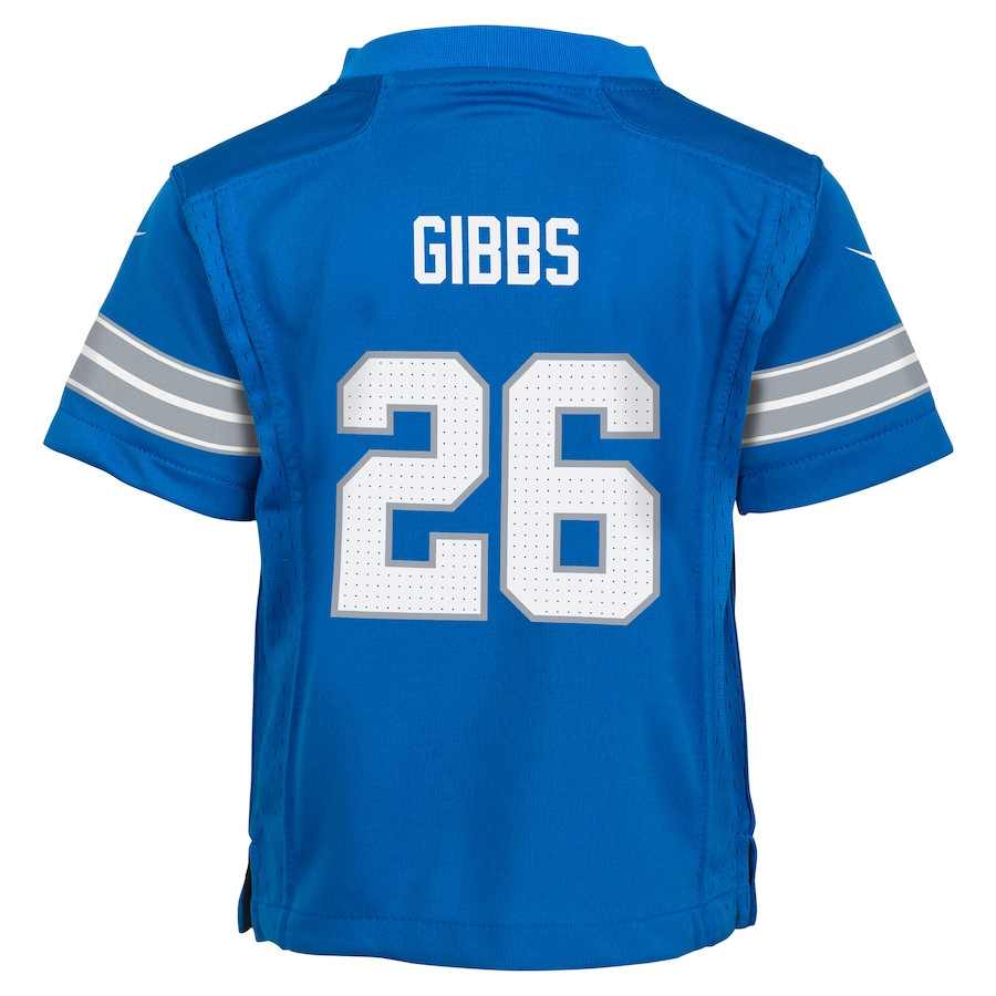 Jahmyr Gibbs #26 Detroit Lions Game Jersey - Youth | Blue - Image 3