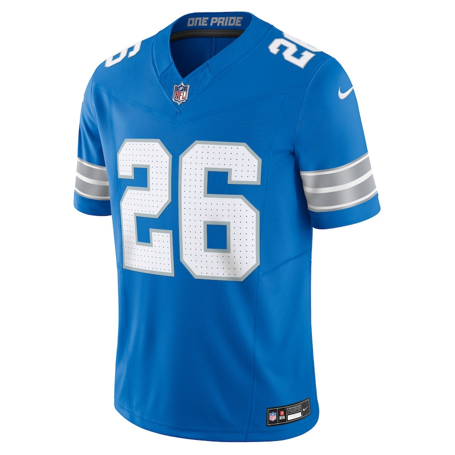 Alternative view of Jahmyr Gibbs #26 Detroit Lions Vapor F.U.S.E. Limited Jersey - Men's | Blue