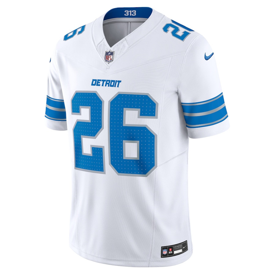 Alternative view of Jahmyr Gibbs #26 Detroit Lions Vapor F.U.S.E. Limited Jersey - Men's | White