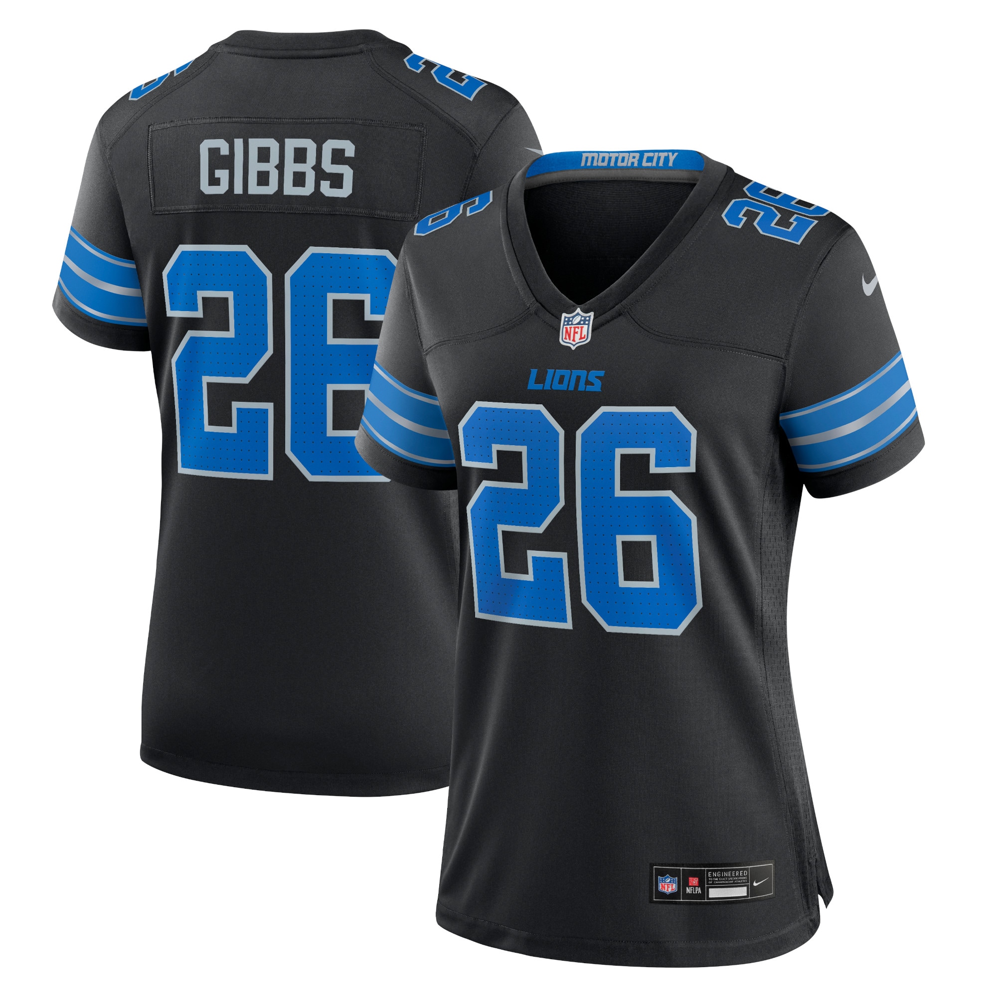 Jahmyr Gibbs Detroit Lions 2nd Alternate Game Jersey - Women's
