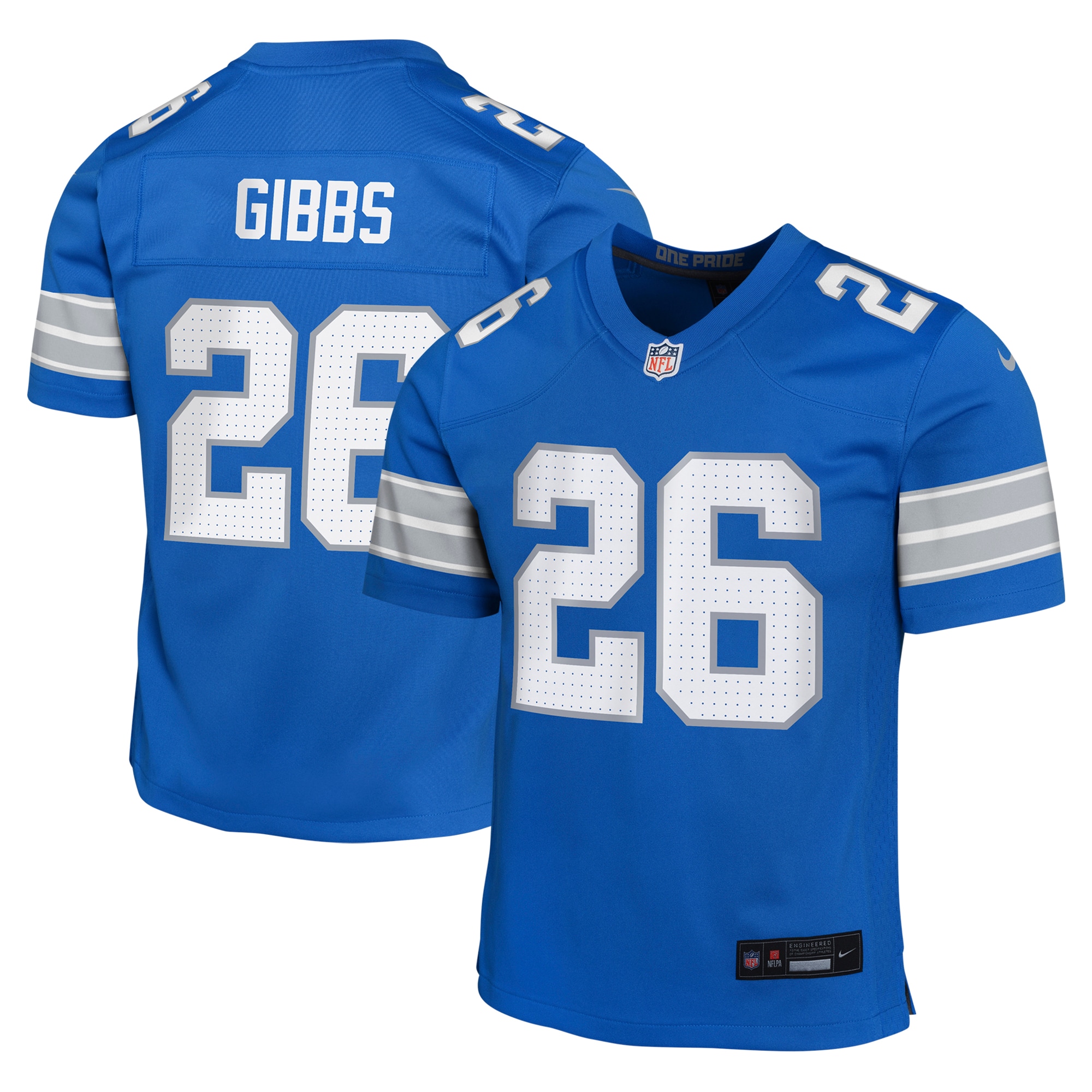Jahmyr Gibbs Detroit Lions Game Jersey - Youth