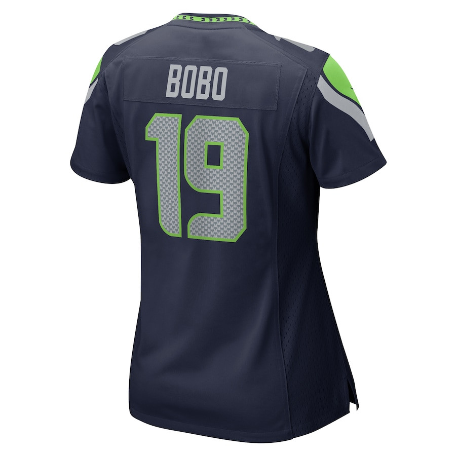 Jake Bobo #19 Seattle Seahawks Game Jersey - Women's | College Navy - Image 3