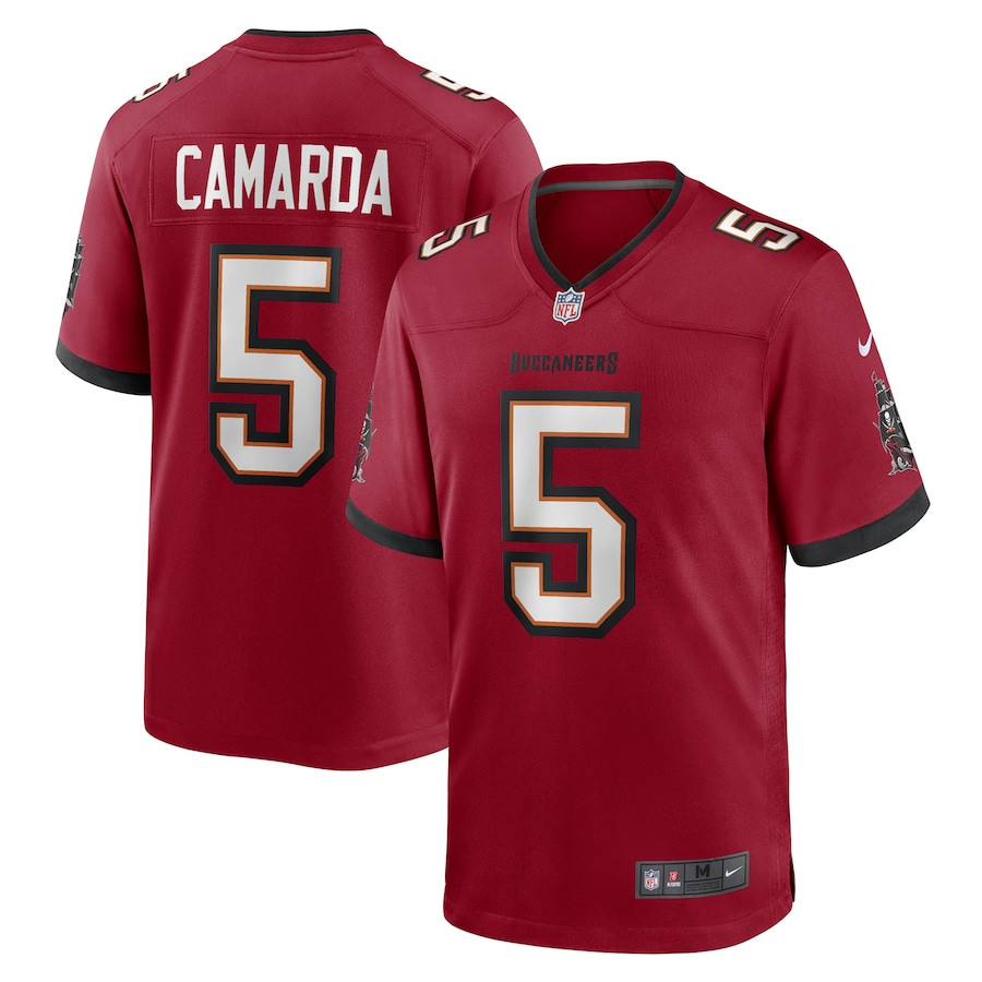 Jake Camarda #5 Tampa Bay Buccaneers Game Jersey - Men's | Red