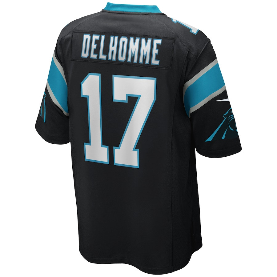 Jake Delhomme #17 Carolina Panthers Game Jersey - Men's | Black - Image 3