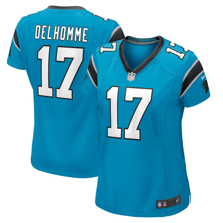 Jake Delhomme #17 Carolina Panthers Game Jersey - Women's | Blue