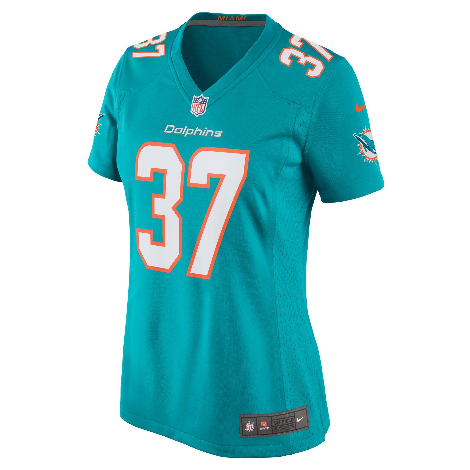 Alternative view of Jake Funk Miami Dolphins Game Jersey - Women's