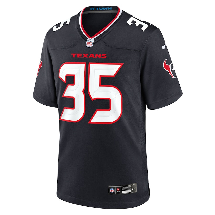 Jake Hansen #35 Houston Texans Game Jersey - Men's | Navy - Image 2