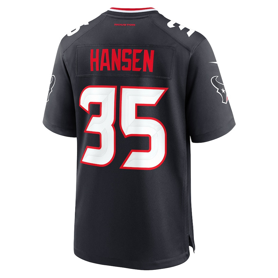 Jake Hansen #35 Houston Texans Game Jersey - Men's | Navy - Image 3