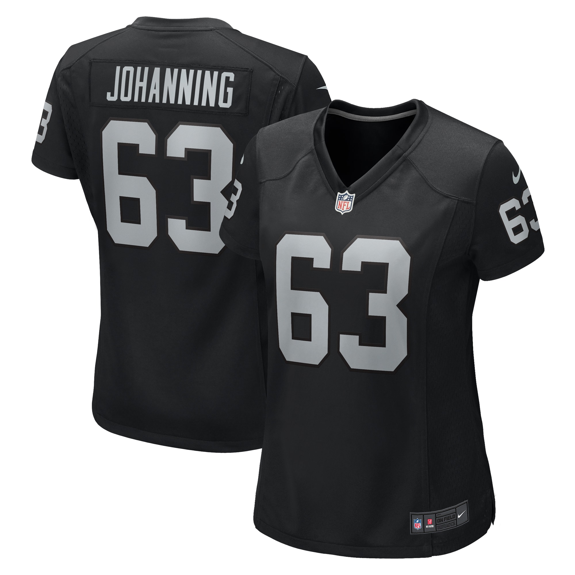 Jake Johanning Las Vegas Raiders Game Jersey - Women's