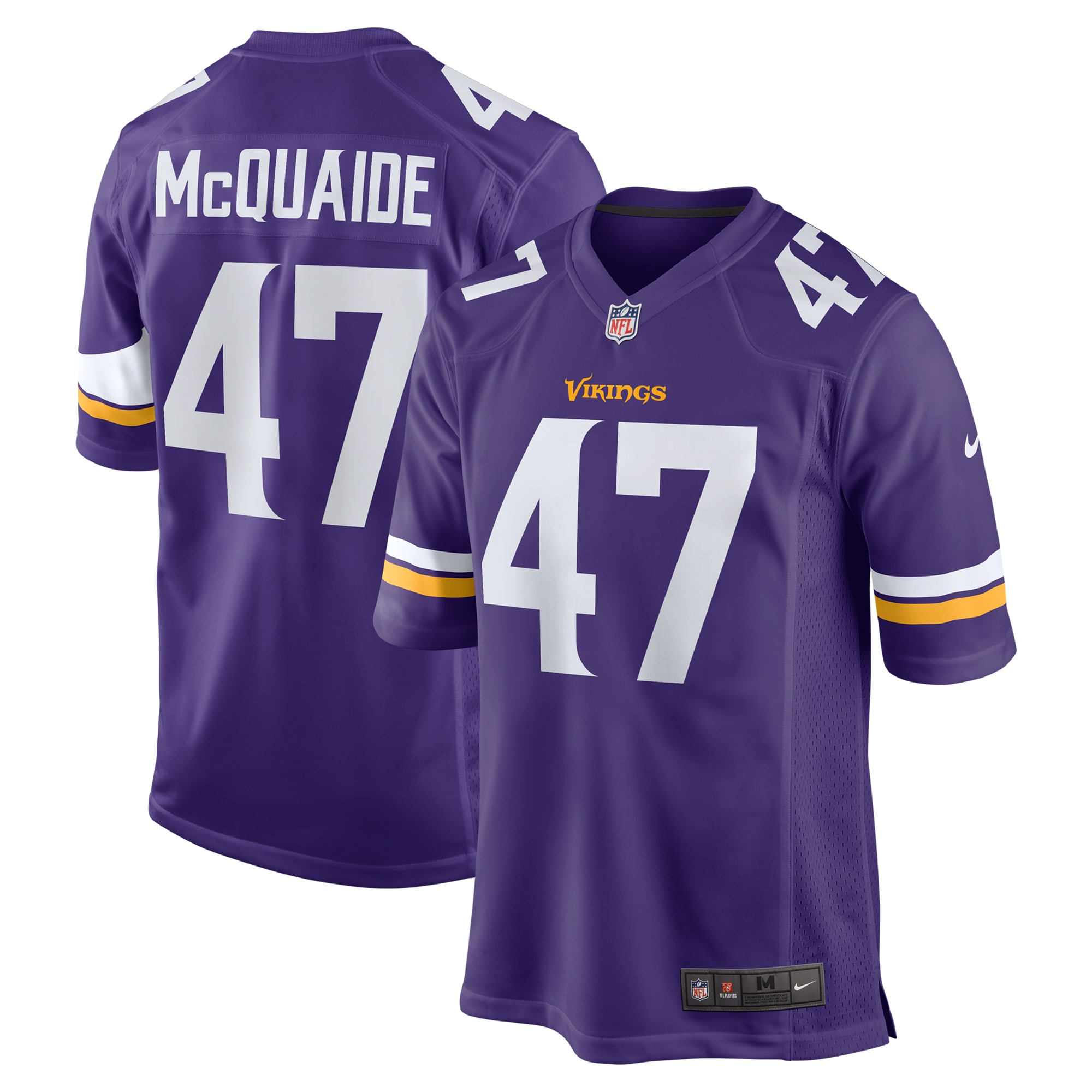 Jake McQuaide Minnesota Vikings Game Jersey - Men's