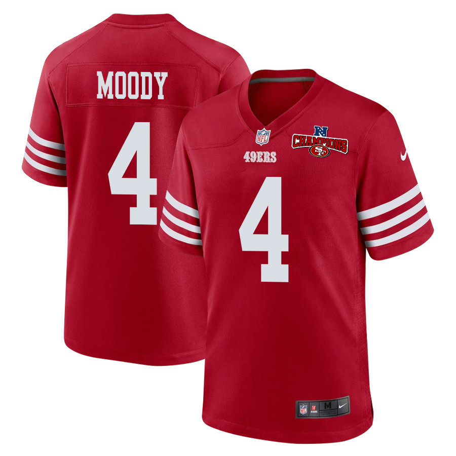 Jake Moody #4 San Francisco 49ers Game Jersey - Men's | Scarlet