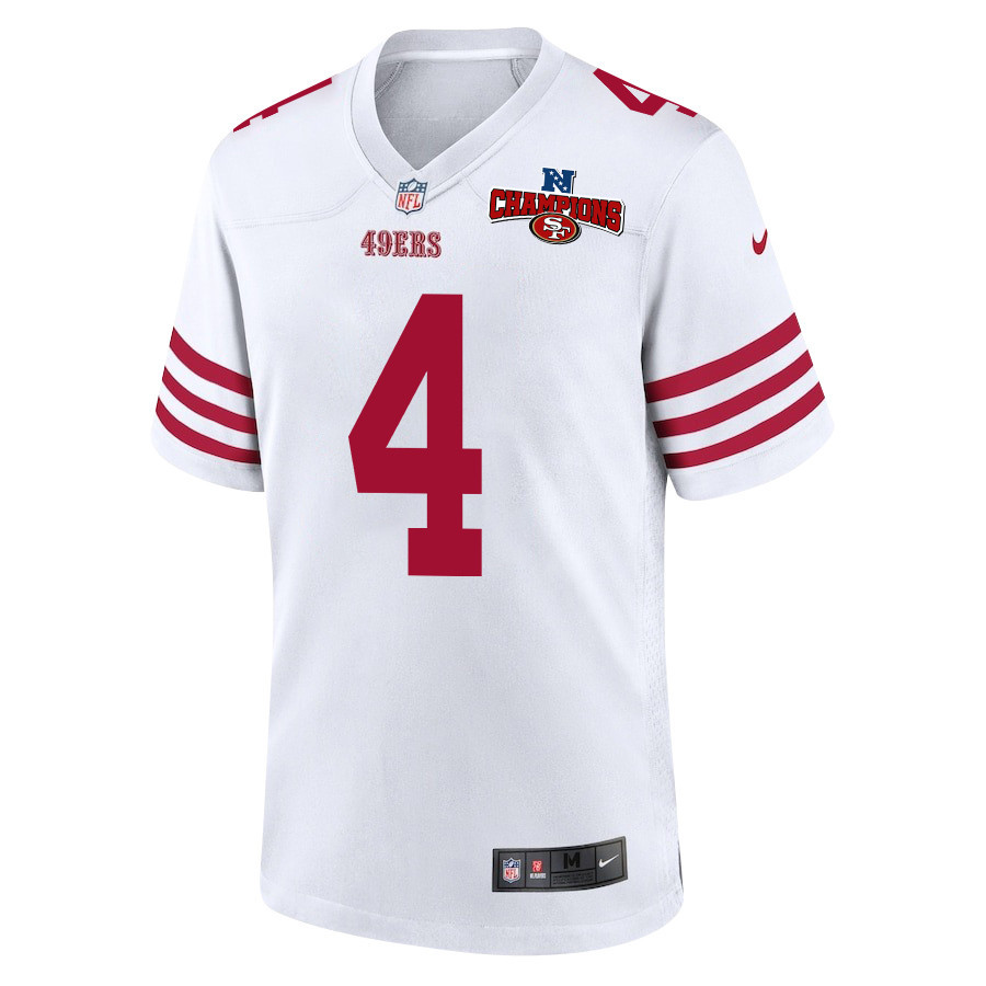 Alternative view of Jake Moody #4 San Francisco 49ers Game Jersey - Men's | White