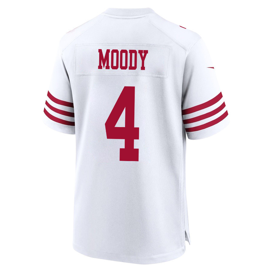 Jake Moody #4 San Francisco 49ers Game Jersey - Men's | White - Image 3
