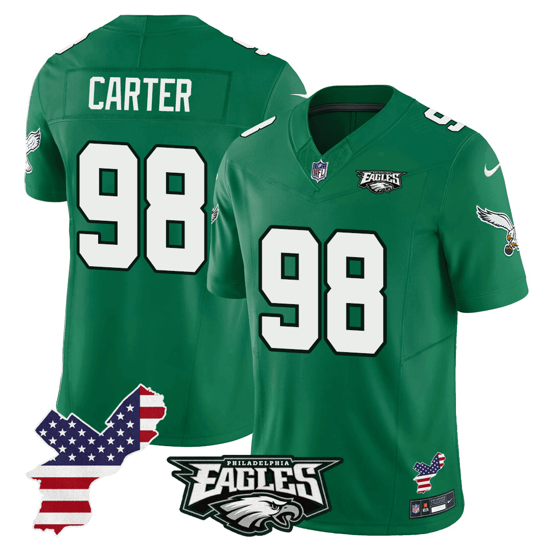 Jalen Carter #98 Philadelphia Eagles Alternate Game Jersey - Men's | Kelly Green