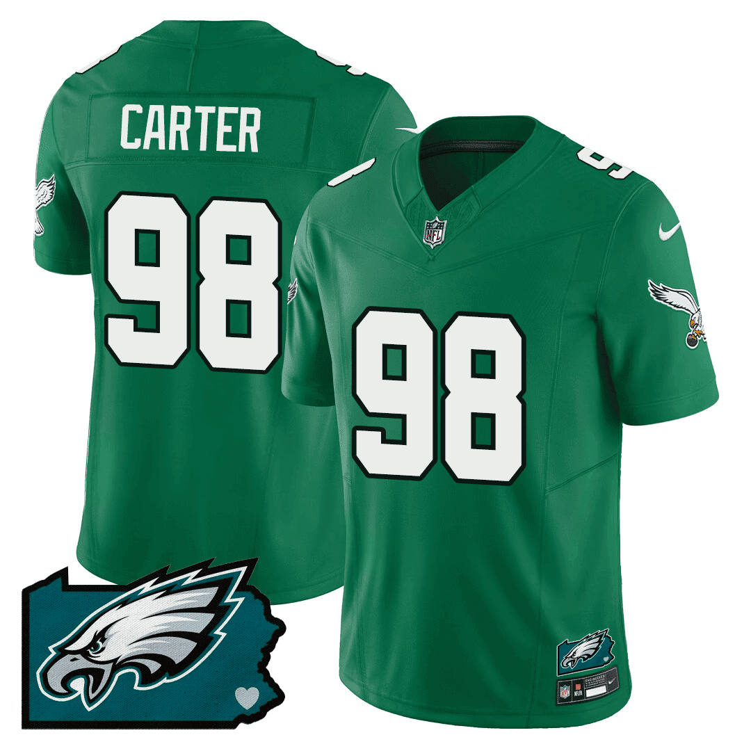 Jalen Carter #98 Philadelphia Eagles Alternate Game Jersey - Men's | Kelly Green