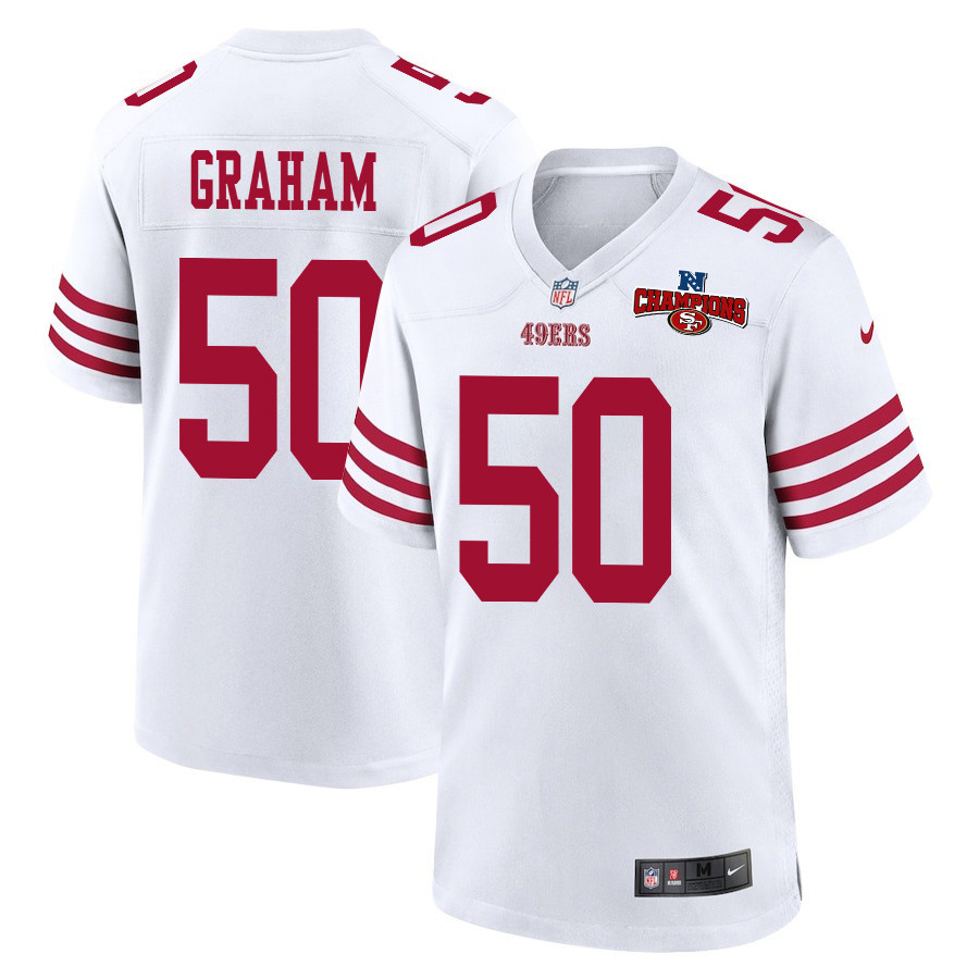 Jalen Graham #50 San Francisco 49ers Game Jersey - Men's | White