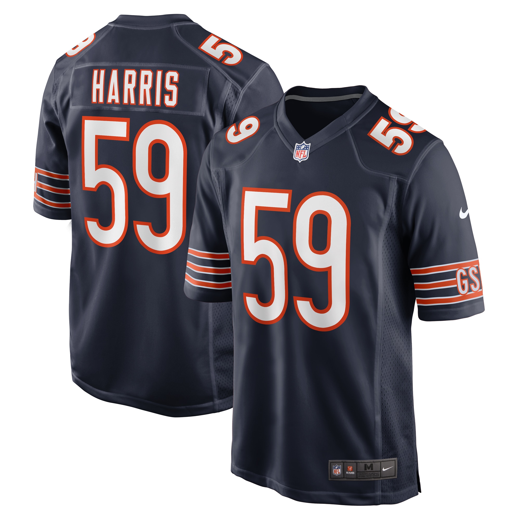 Jalen Harris Chicago Bears Game Jersey - Men's
