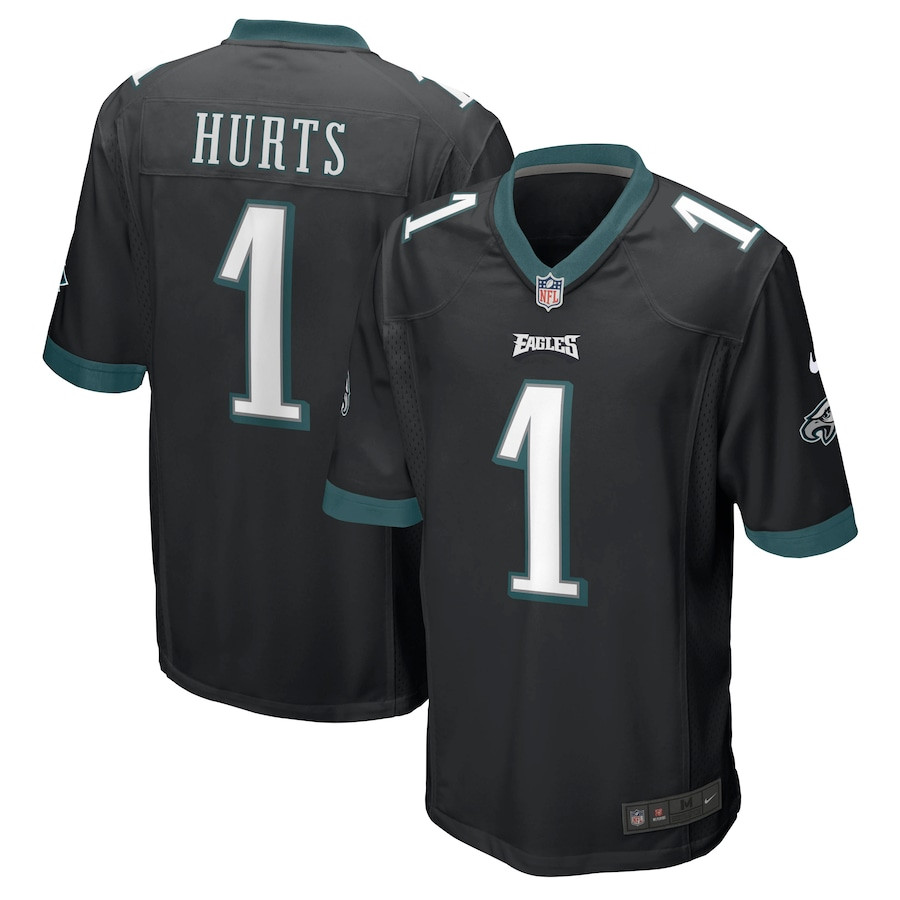 Jalen Hurts #1 Philadelphia Eagles Game Jersey - Men's | Black