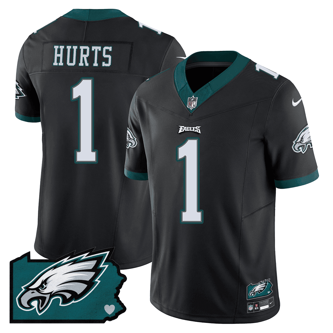 Jalen Hurts #1 Philadelphia Eagles Game Jersey - Men's | Black
