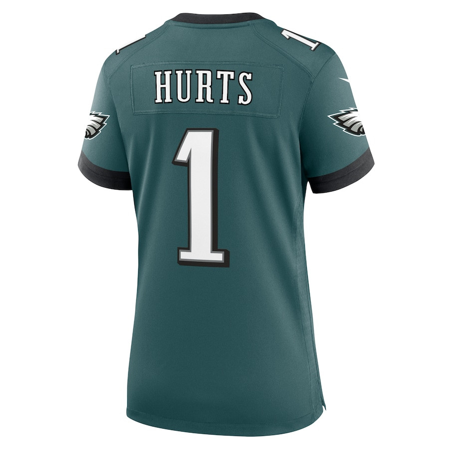 Jalen Hurts #1 Philadelphia Eagles Game Jersey - Women's | Midnight Green - Image 3